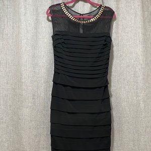 Sangria Cap- Sleeve Bandage Sheath Dress